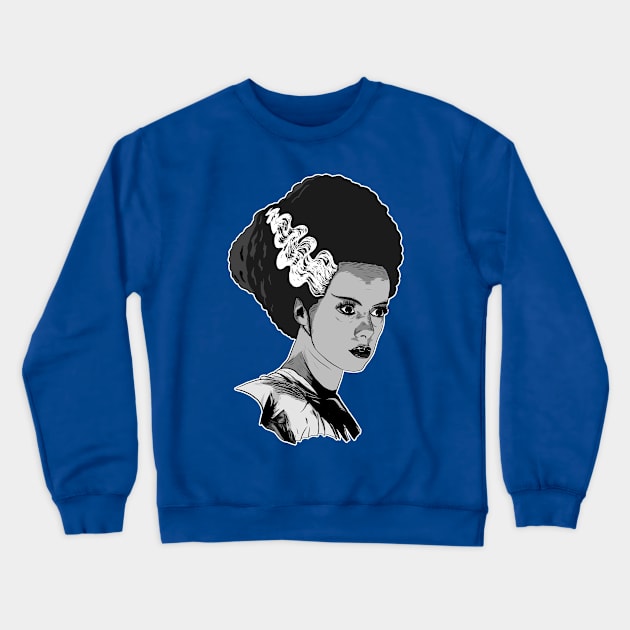 Bride of Frankenstein Crewneck Sweatshirt by Black Snow Comics